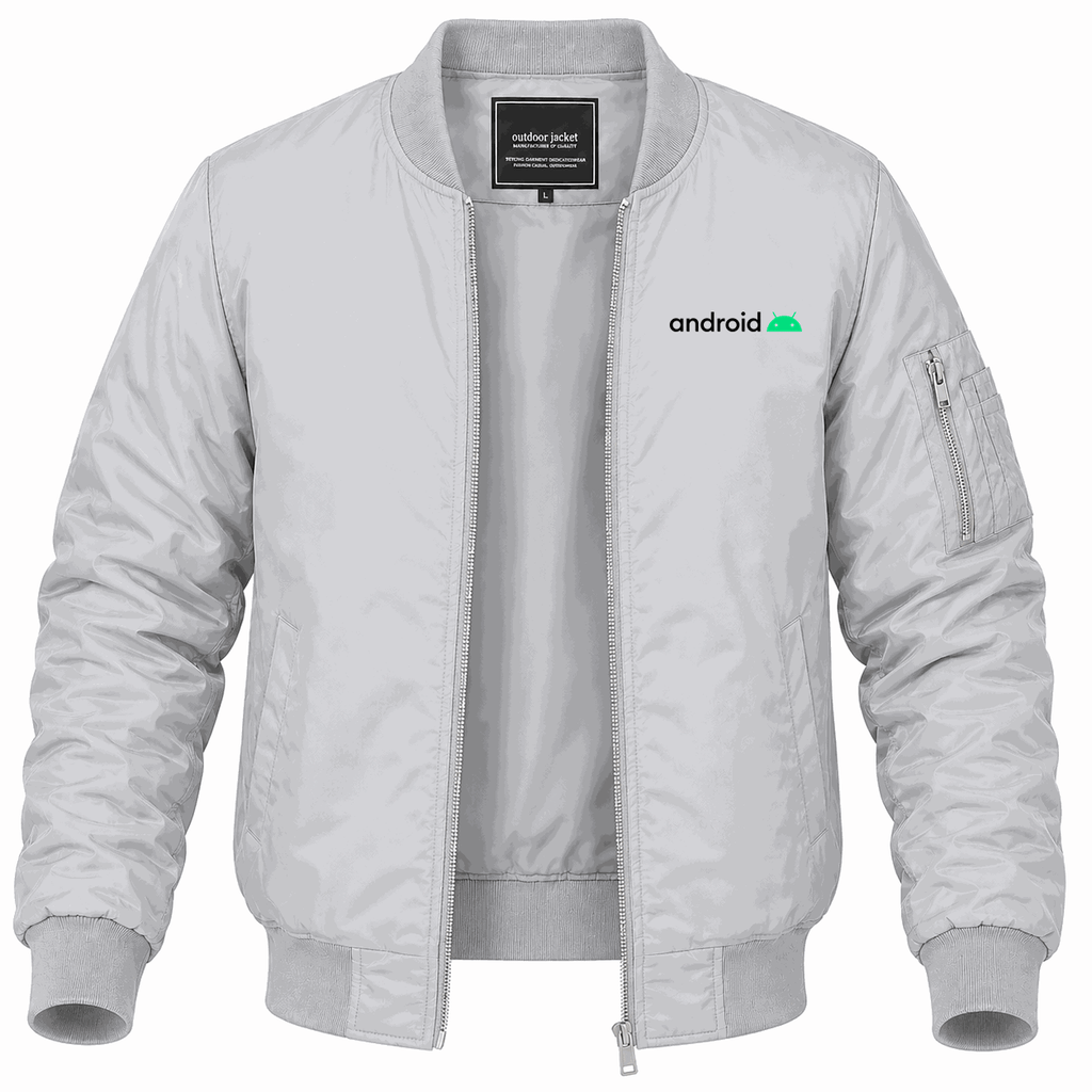 Men's Android Lightweight Bomber Jacket - Gray