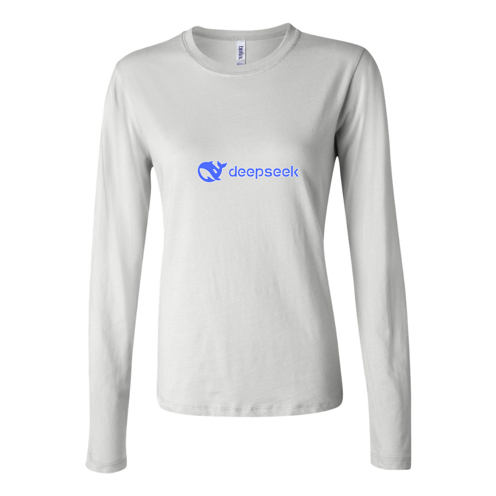 Women's DeepSeek Long Sleeve T-Shirt - White