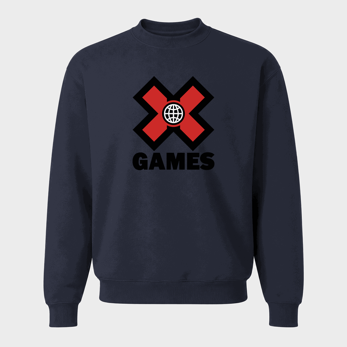 Men's X Games Logo Crewneck Sweatshirt - Navy