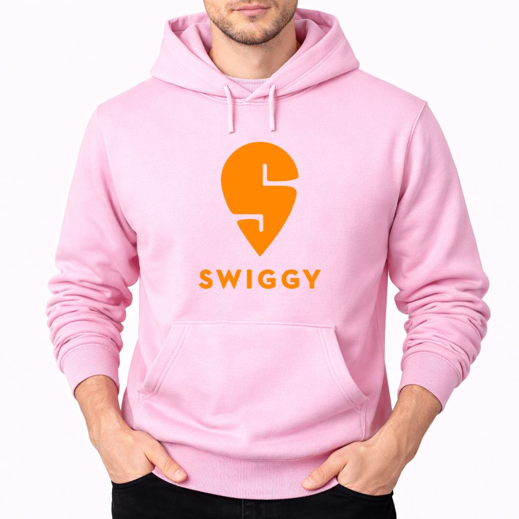 Men's Swiggy Pullover Hoodie - Pink