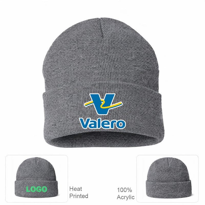 Valero Gas Station Grey Beanie Hat