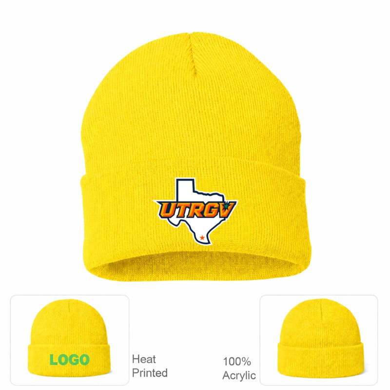UTRGV Vaqueros Yellow Beanie Hat