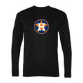Men's Houston Astros Polyester Long Sleeve T-Shirt - Black