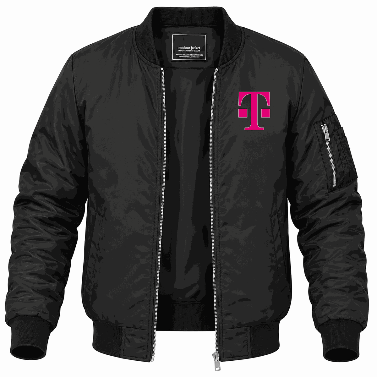 Men's T-Mobile Lightweight Bomber Jacket - Black