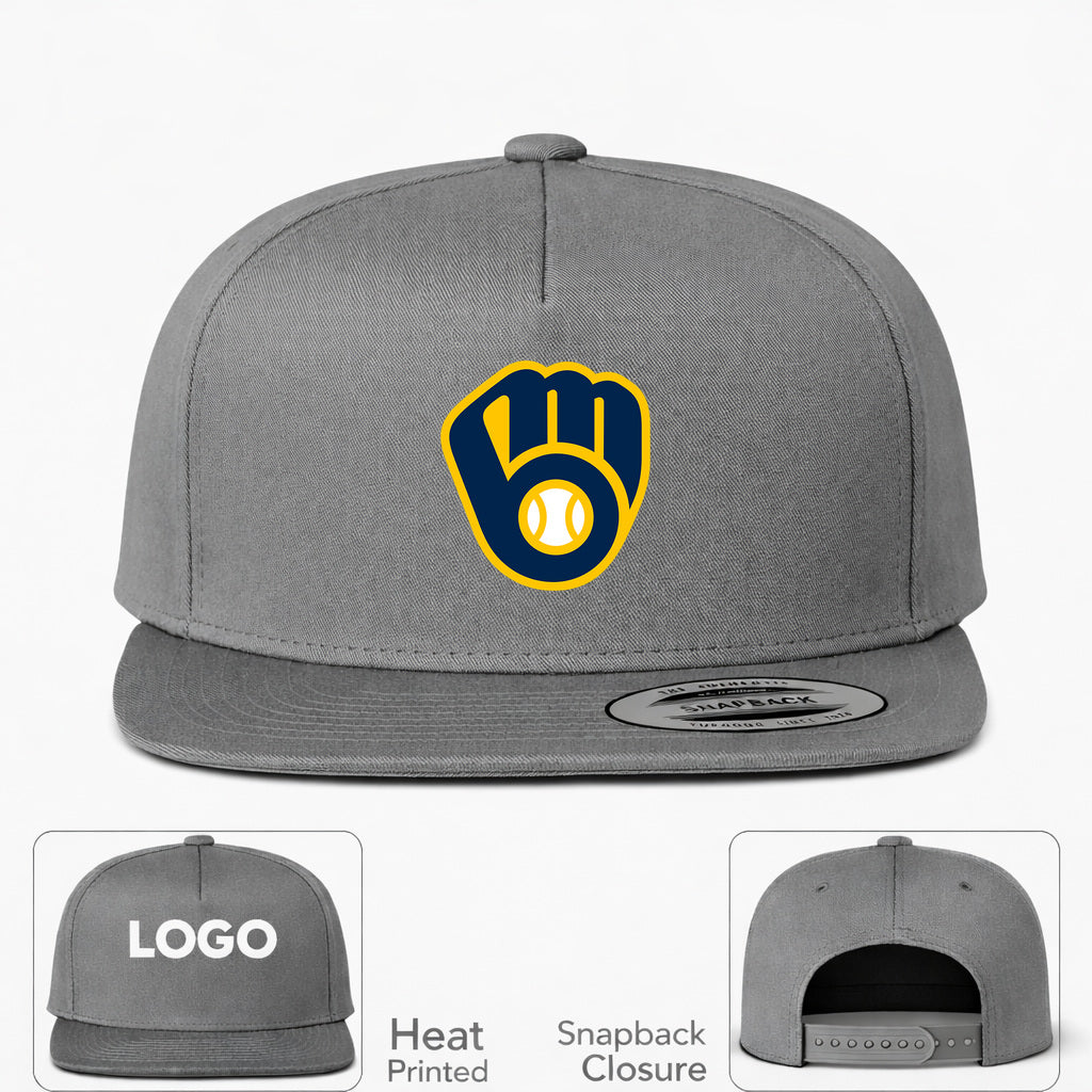 MLB Milwaukee Brewers Snapback Hat - Gray