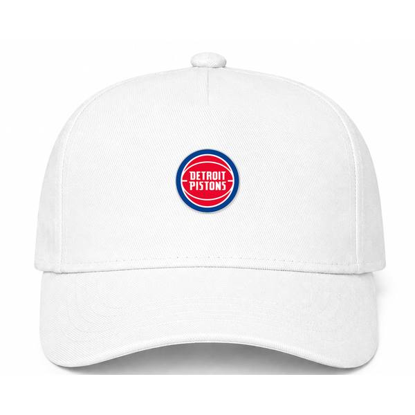 Detroit Pistons NBA Logo White Dad Baseball Cap Hat