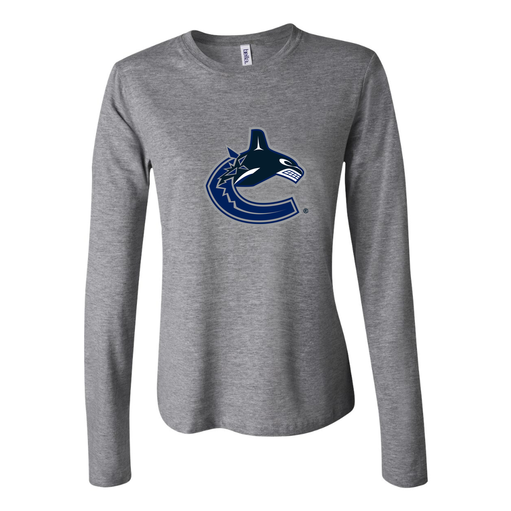 Women's Vancouver Canucks Long Sleeve T-Shirt - Gray