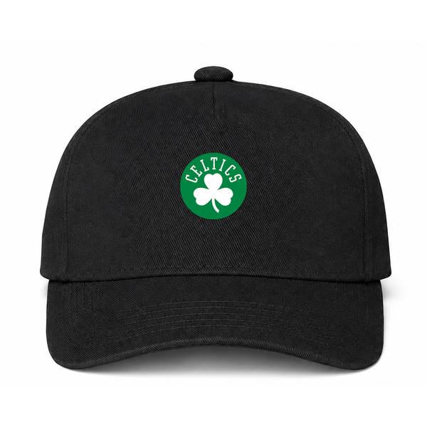 Boston Celtics NBA Logo Black Dad Baseball Cap Hat
