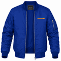 Men's Dutch Bros Coffee Lightweight Bomber Jacket - Blue
