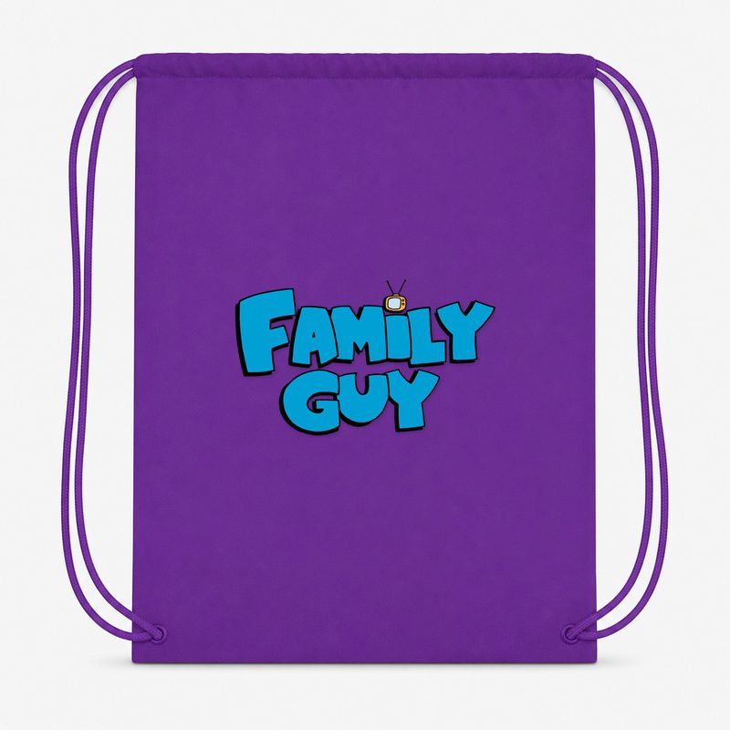 Family Guy PNG1 Drawstring Bag - Purple
