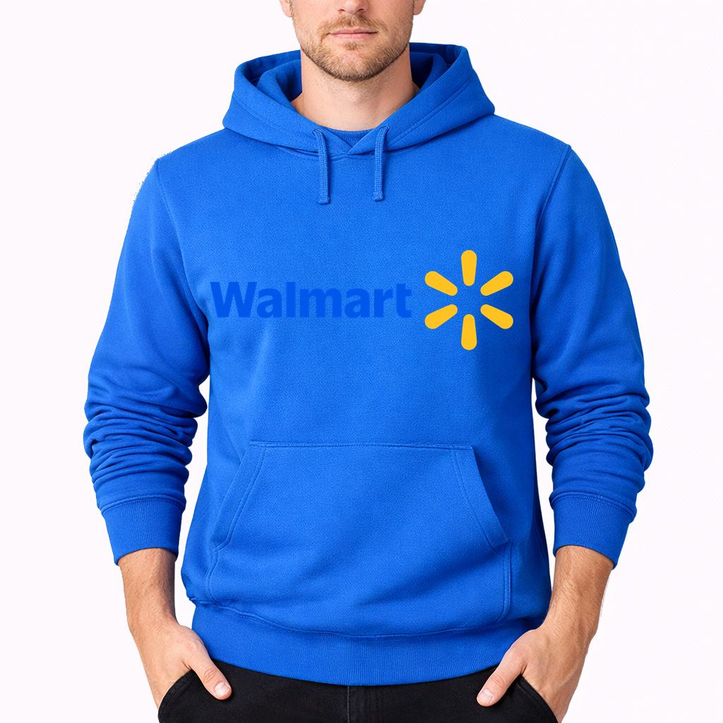 Men's Walmart Pullover Hoodie - Azure
