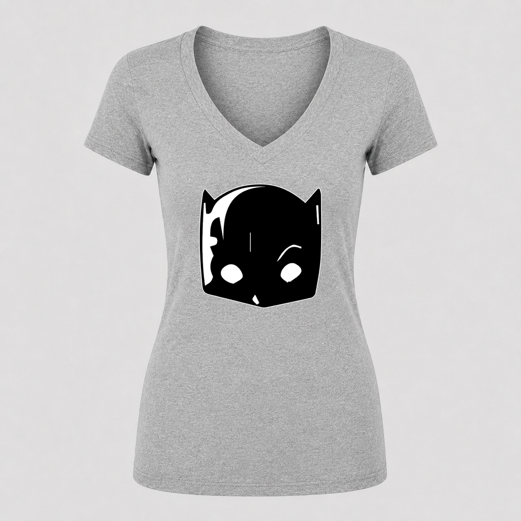 Women's Hellcat V Neck T-Shirt in gray