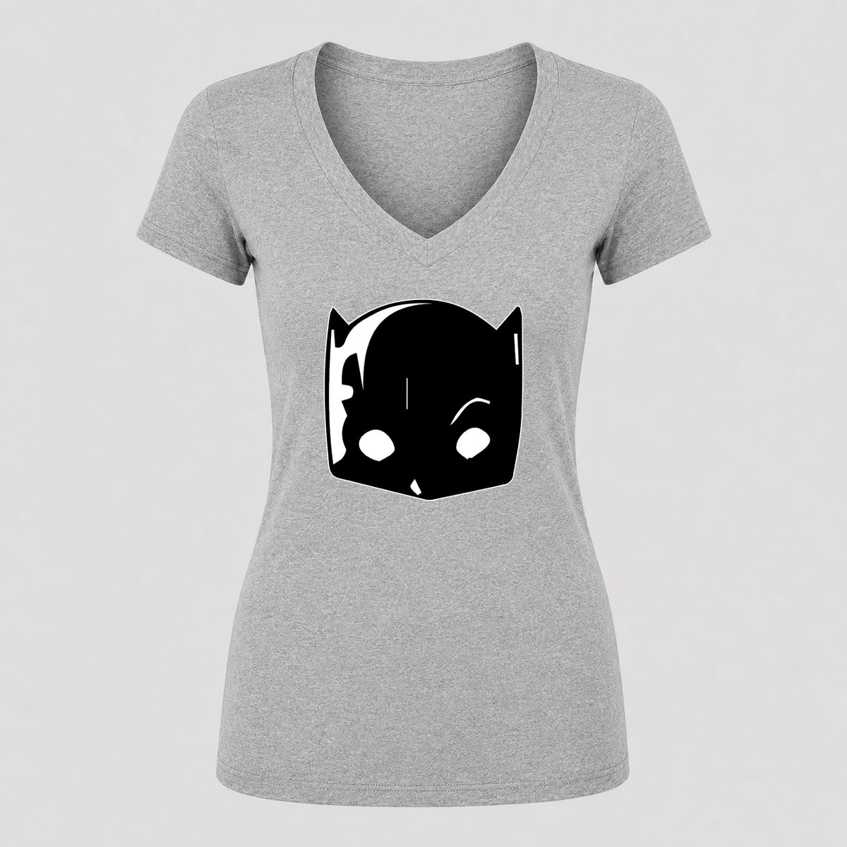 Women's Hellcat V Neck T-Shirt in gray