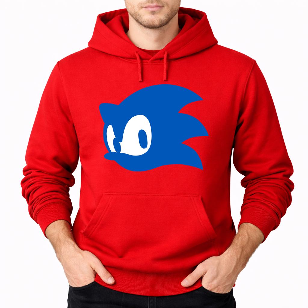 Men's Sonic Pullover Hoodie - Red