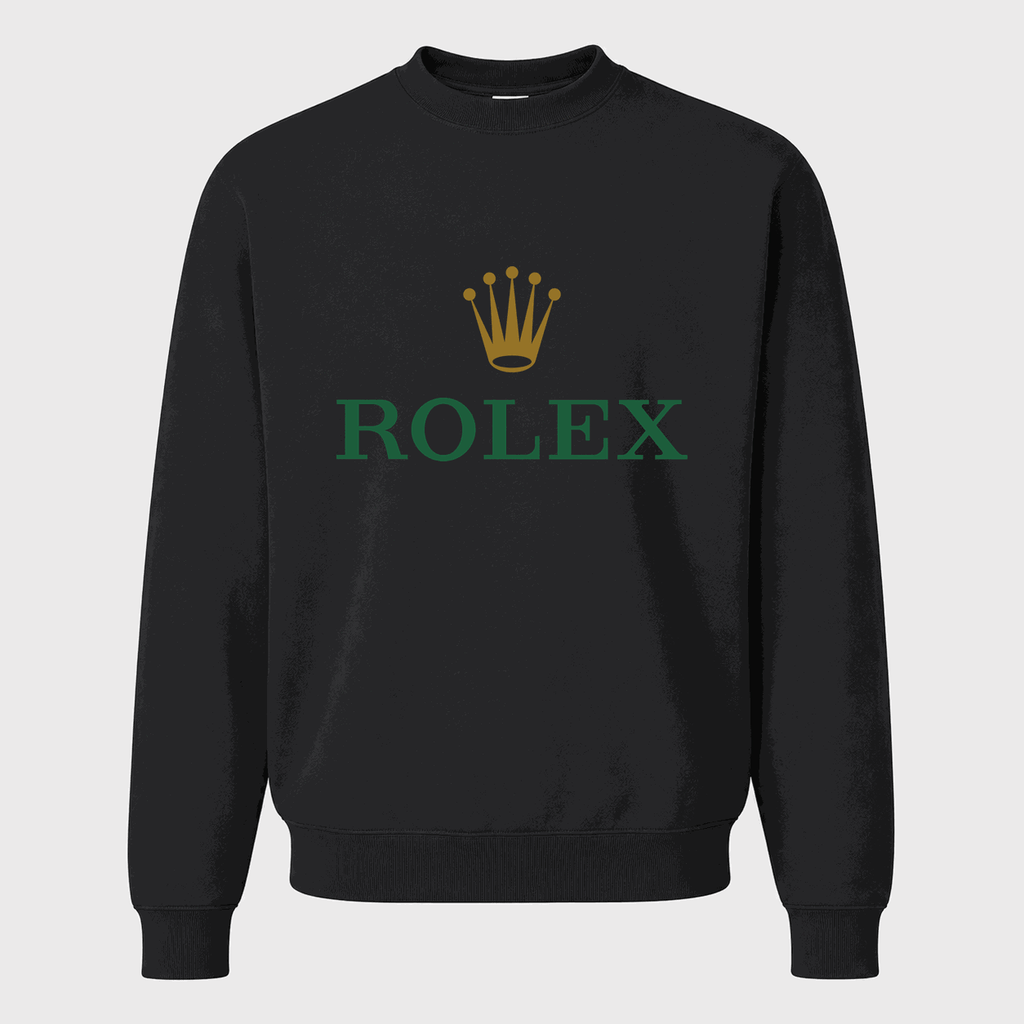 Men's Rolex Crewneck Sweatshirt - Black
