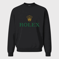 Men's Rolex Crewneck Sweatshirt - Black
