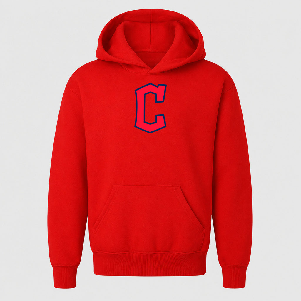 Youth Cleveland Guardians Pullover Hoodie - Red