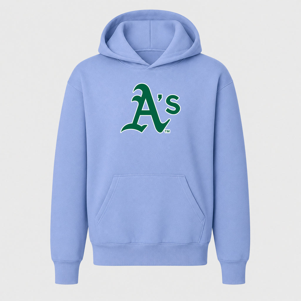 Youth Oakland Athletics Pullover Hoodie - Light Blue