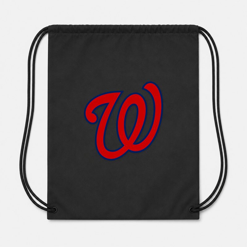 Washington Nationals Drawstring Bag - Black