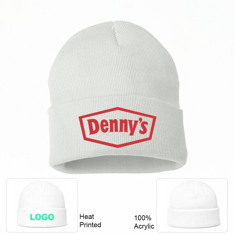 Denny's 2 White Beanie Hat