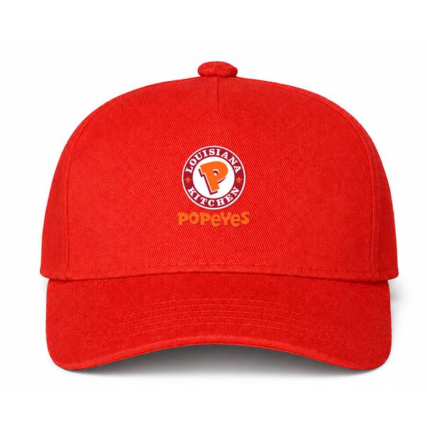 Popeyes Louisiana Kitchen Logo Red Dad Baseball Cap Hat