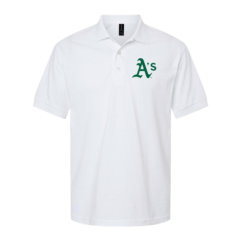 Men's Oakland Athletics Dry Blend Polo - White