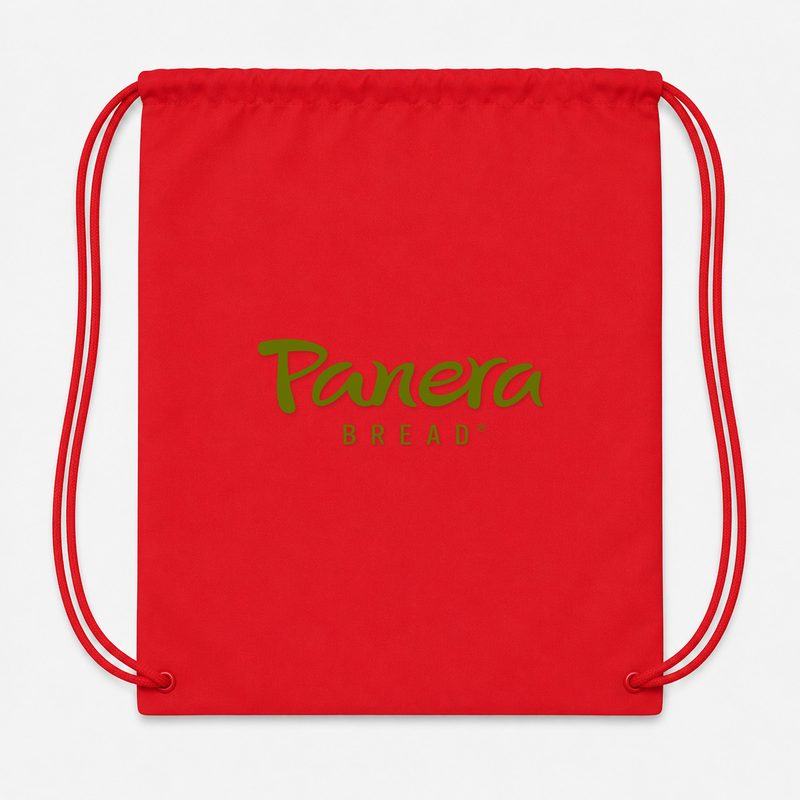 Panera Bread Drawstring Bag - Red