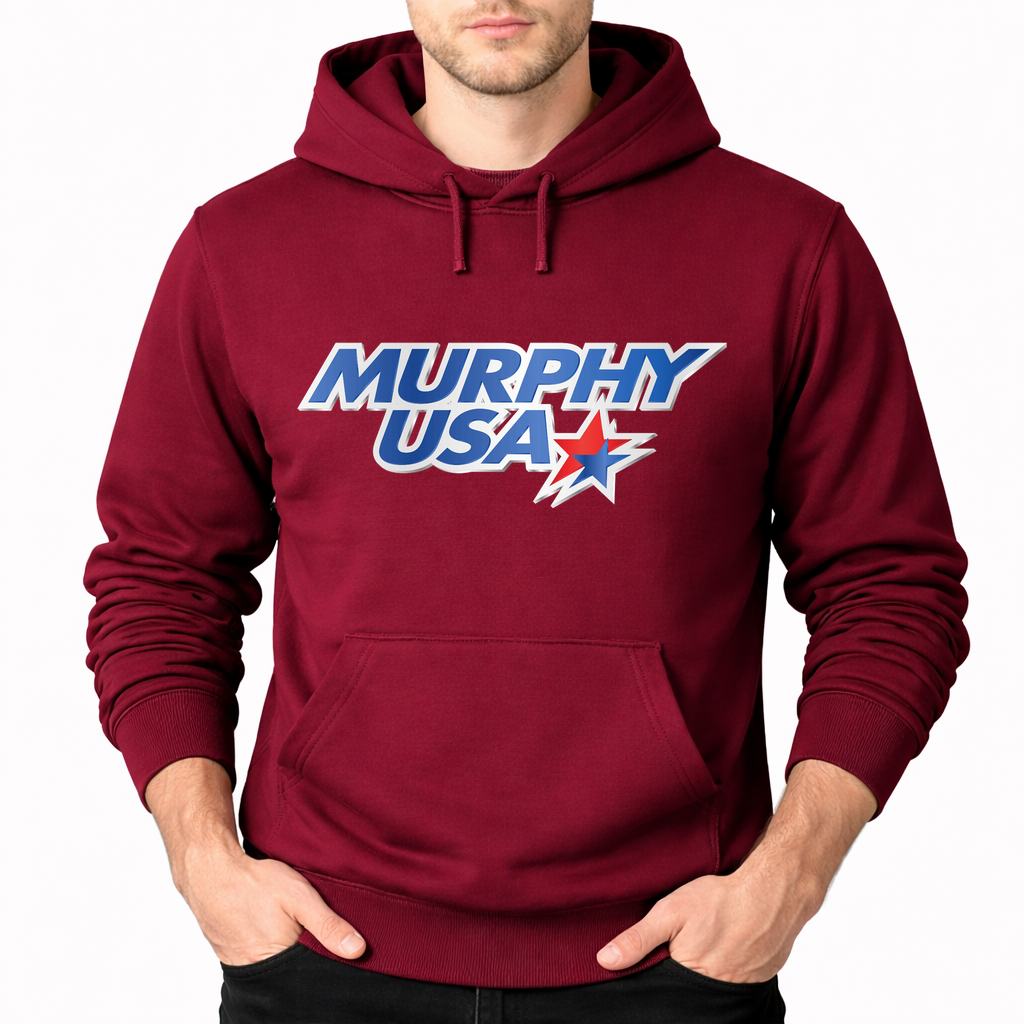Men's Murphy Usa Pullover Hoodie - Burgundy