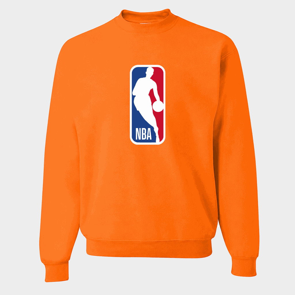 Men's NBA Logo Crewneck Sweatshirt - Orange