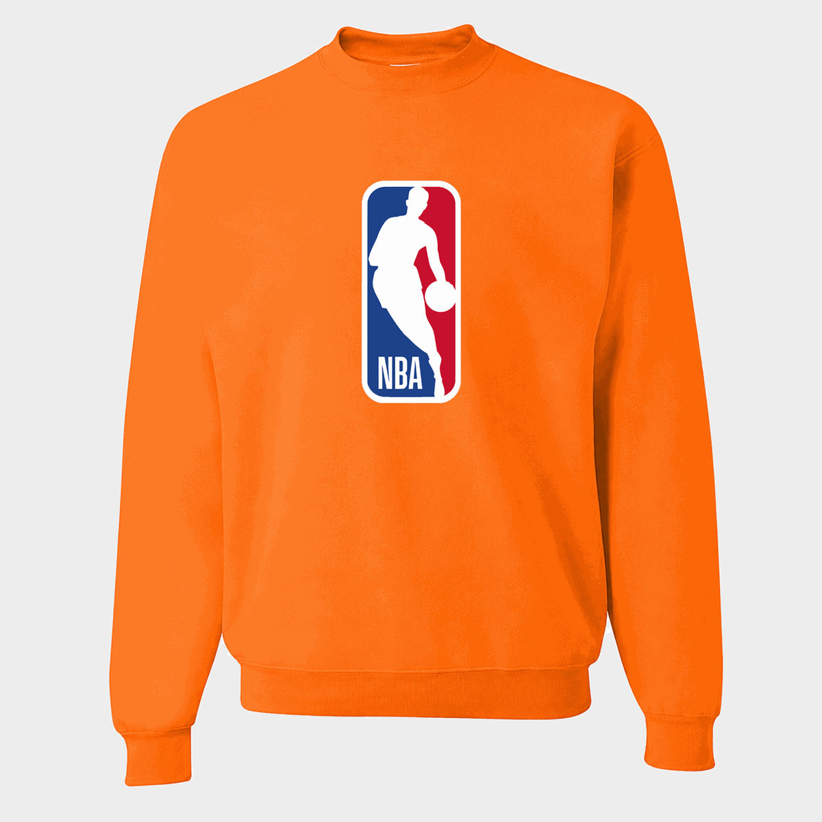 Men's NBA Logo Crewneck Sweatshirt - Orange