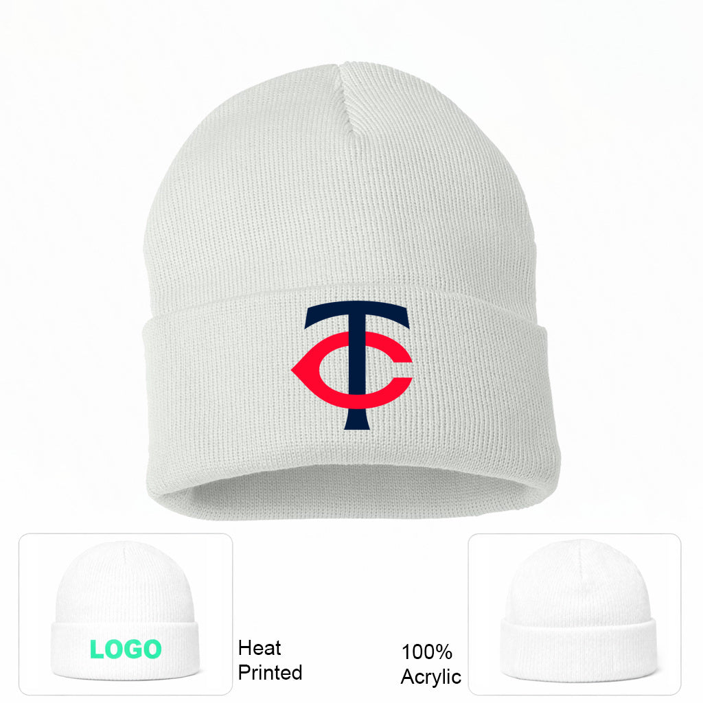MLB Minnesota Twins Beanie Hat - White