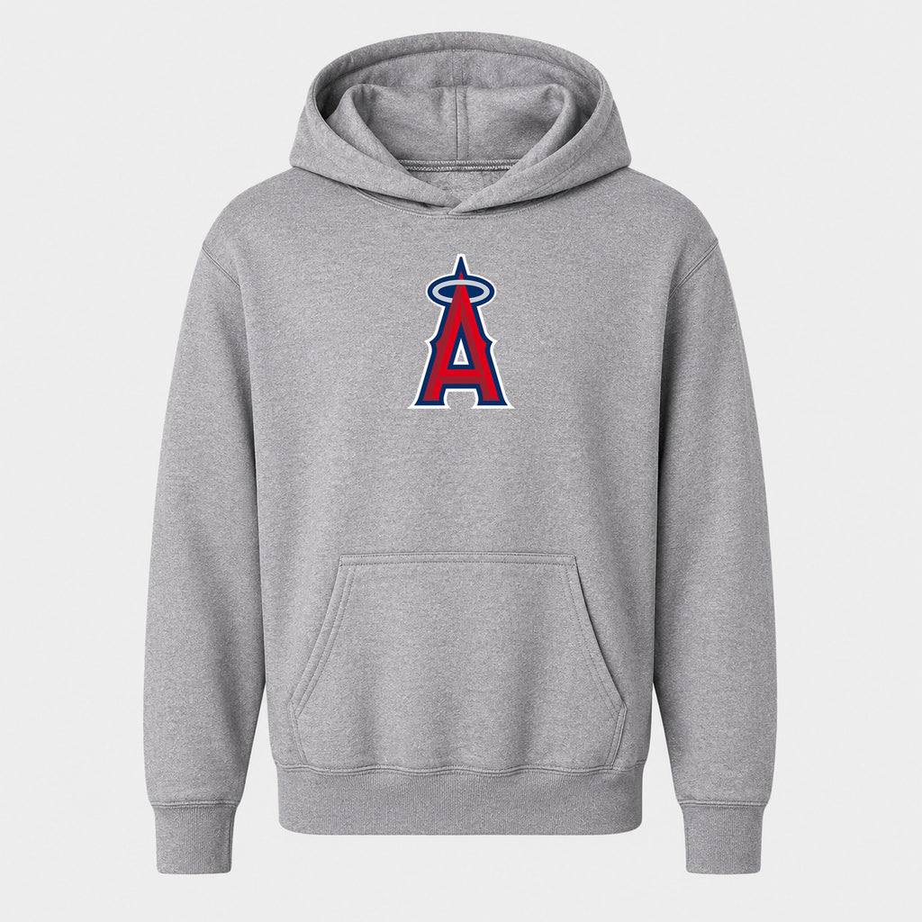 Youth Los Angeles Angels Pullover Hoodie - Gray
