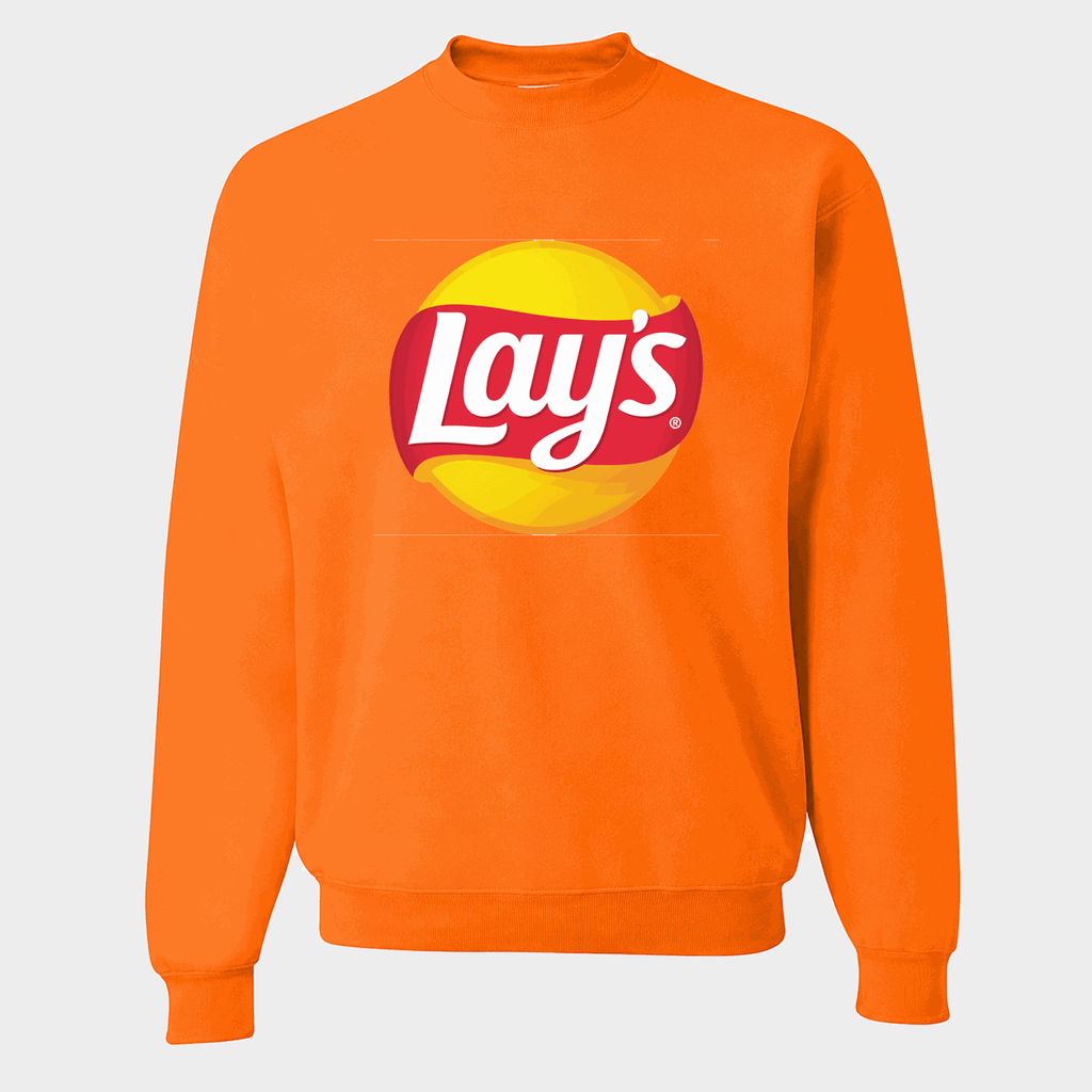 Men's Lay's Crewneck Sweatshirt - Orange