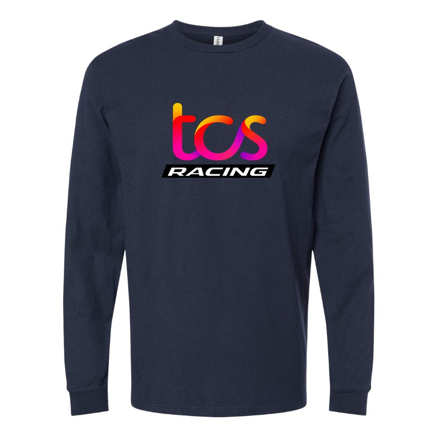 Men's TCS Racing Long sleeves Cotton Blend T-Shirt - Navy