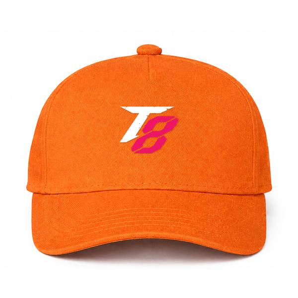 Tekken 8 White Logo Orange Dad Baseball Cap Hat