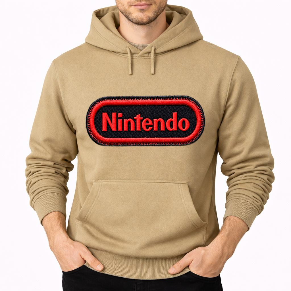 Men's Nintendo Pullover Hoodie - Tan