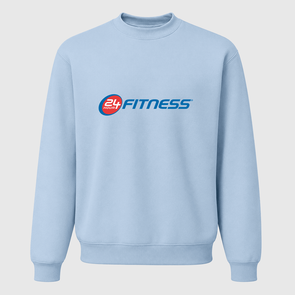 Men's 24 Hour Fitness Crewneck Sweatshirt - Sky Blue