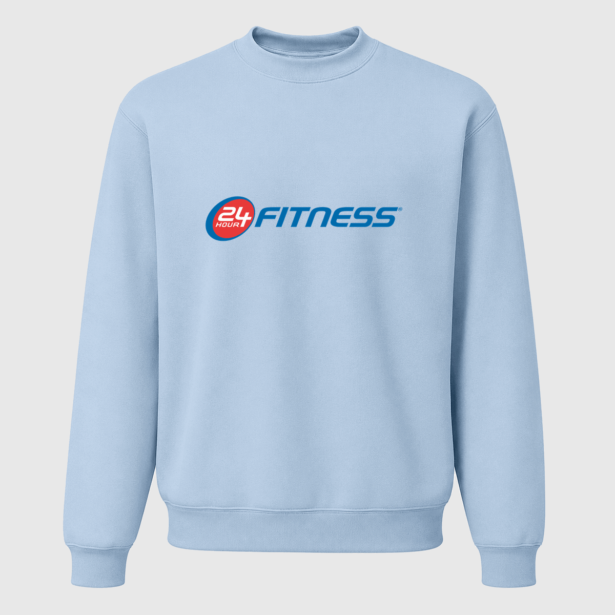 Men's 24 Hour Fitness Crewneck Sweatshirt - Sky Blue