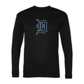 Men's Detroit Tigers Polyester Long Sleeve T-Shirt - Black