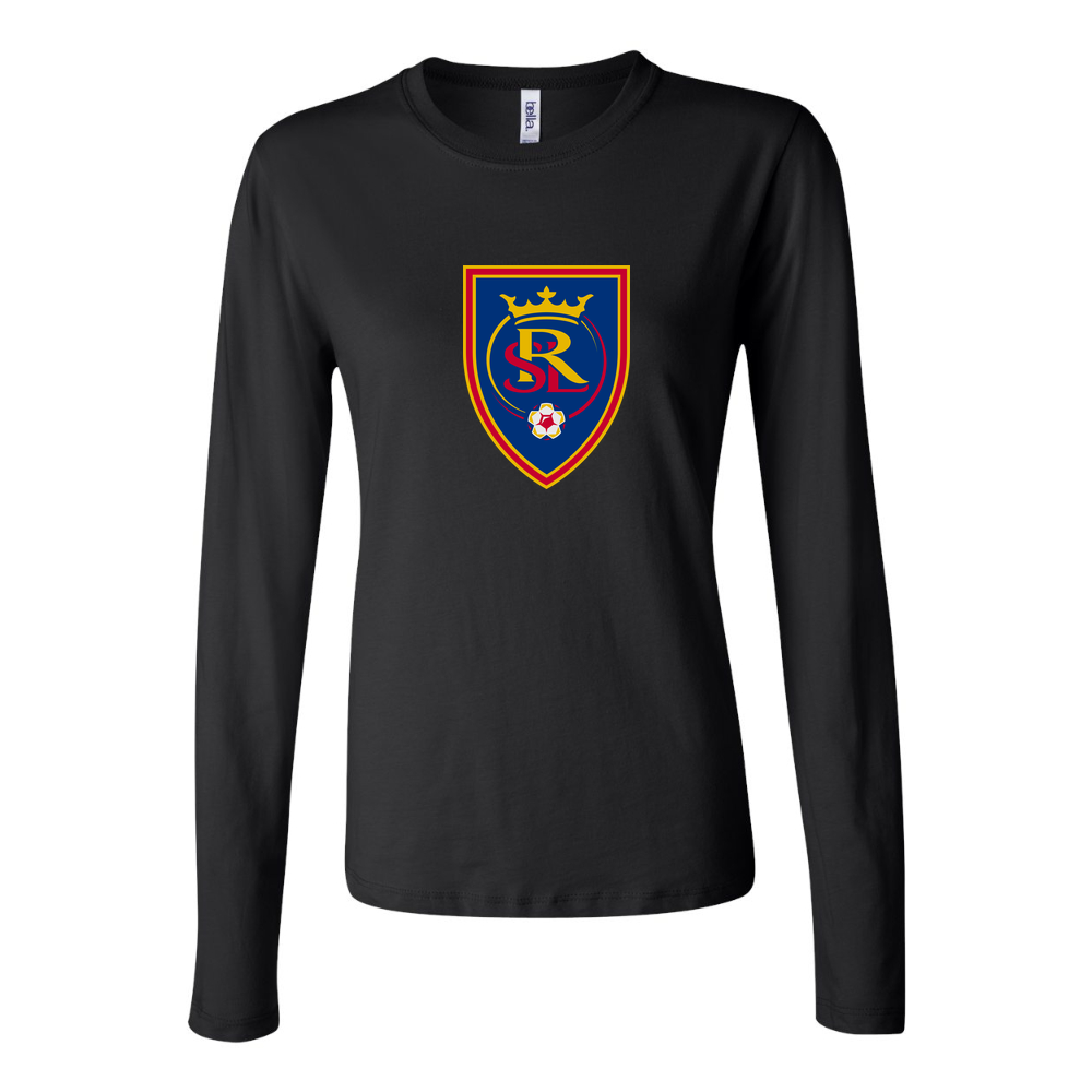 Women's Real Salt Lake Soccer Long Sleeve T-Shirt - Black