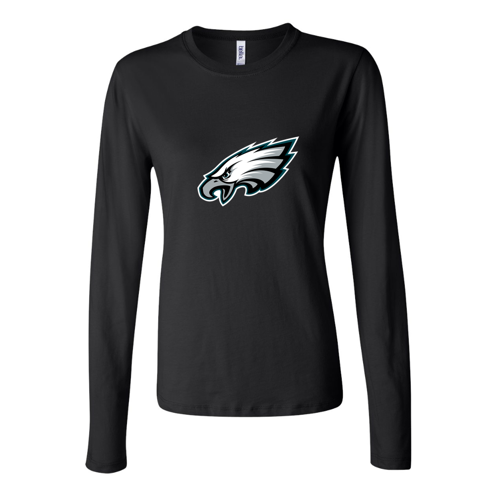 Women's Philadelphia Eagles Long Sleeve T-Shirt - Black