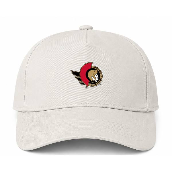 Ottawa Senators NHL Logo Beige Dad Baseball Cap Hat