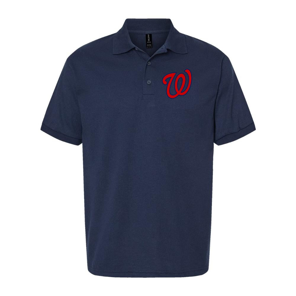 Men's Washington Nationals Dry Blend Polo - Navy