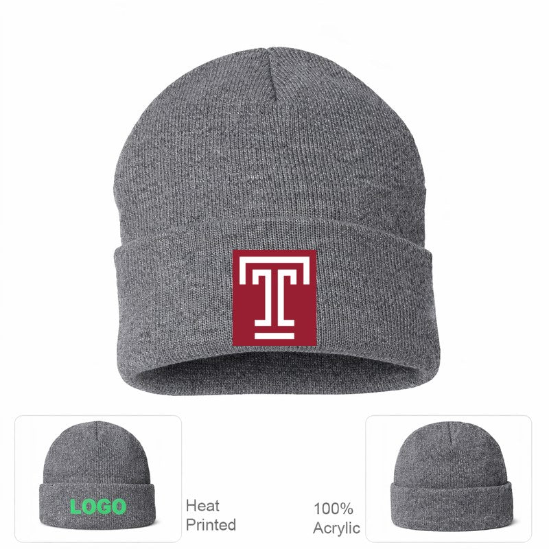 Temple Owls Grey Beanie Hat