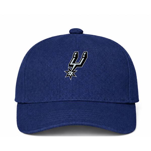 San Antonio Spurs NBA Logo Navy Dad Baseball Cap Hat