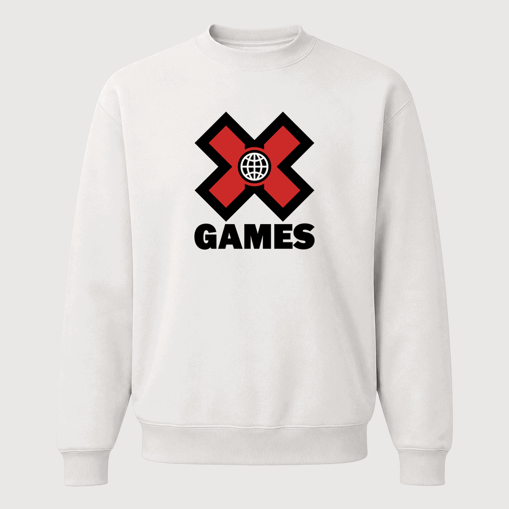 Men's X Games Logo Crewneck Sweatshirt - White
