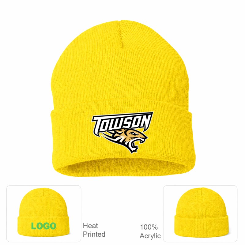 Towson Tigers Yellow Beanie Hat