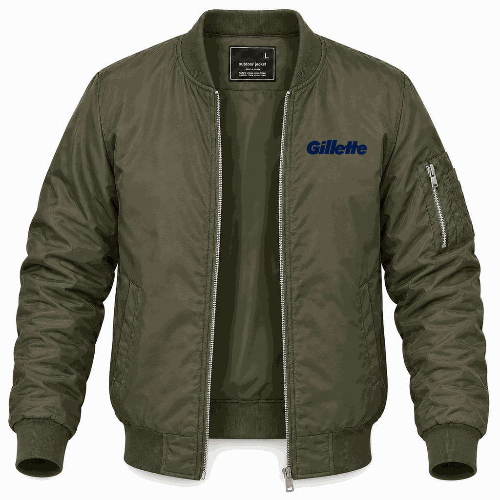 Men's Gillette Lightweight Bomber Jacket - Army Green