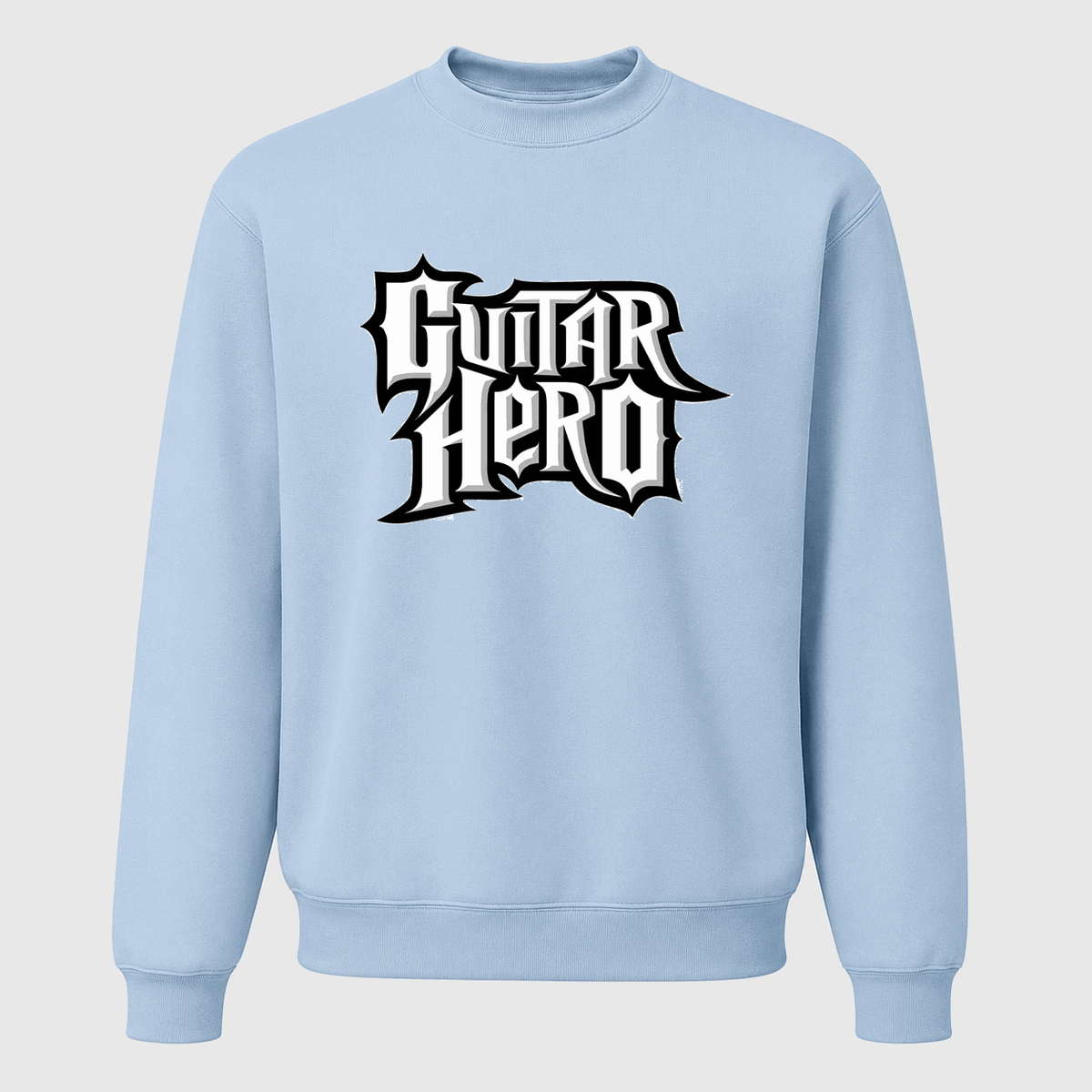 Men's Guitar Hero Crewneck Sweatshirt - Sky Blue