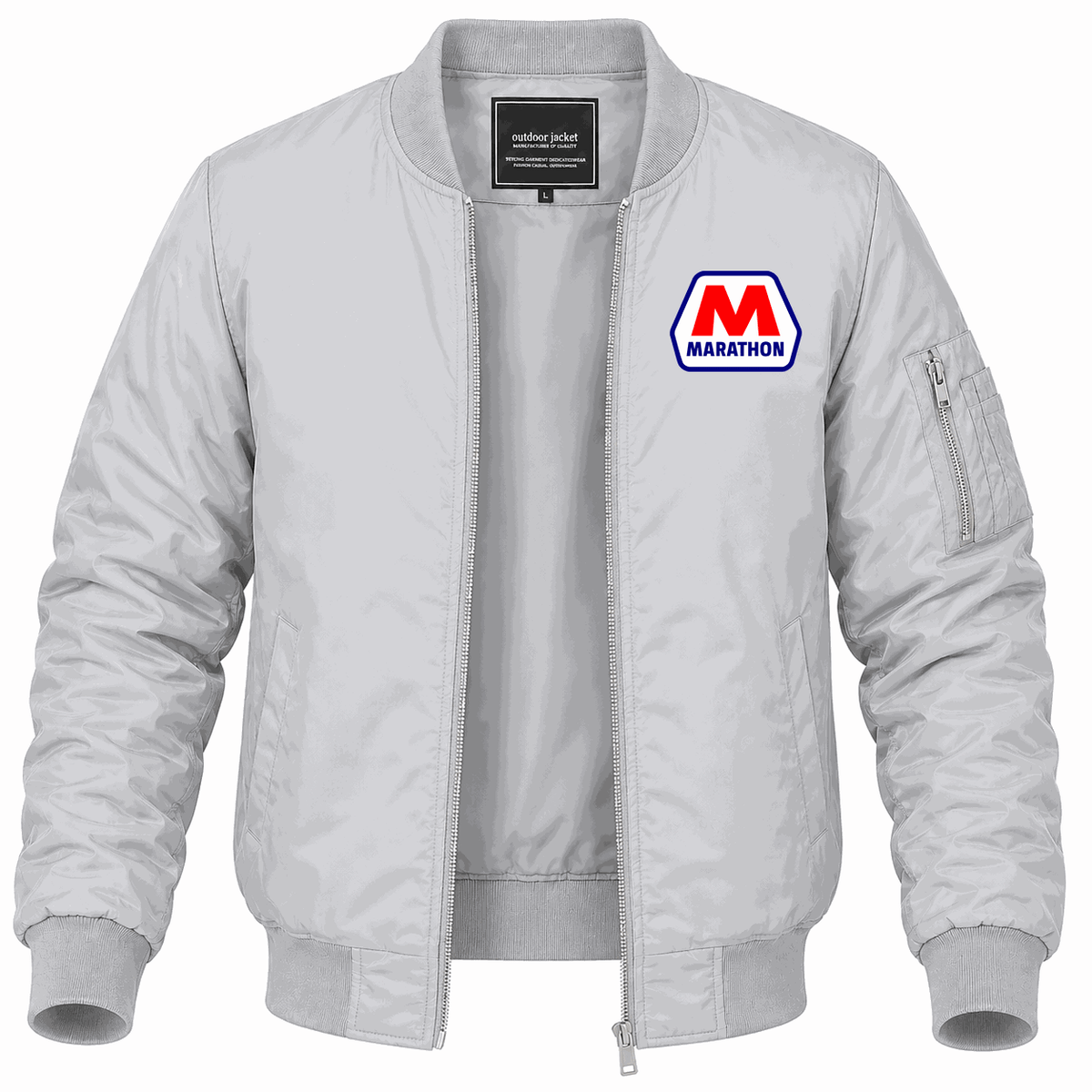 Men's Marathon Lightweight Bomber Jacket - Gray
